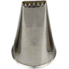 Bocchetta numero 47 o Cornetto intreccio Liscio / Zigrinato n. 47 in acciaio inox da Decora Bocchetta numero 47 o Cornetto intreccio Liscio / Zigrinato n. 47 in acciaio inox da Decora