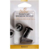 Bocchetta numero 47 o Cornetto intreccio Liscio / Zigrinato n. 47 in acciaio inox da Decora Bocchetta numero 47 o Cornetto intreccio Liscio / Zigrinato n. 47 in acciaio inox da Decora