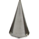Cornetto tonto n 0/1 da Decora: bocchetta in acciaio inox senza punti di saldatura confezionato in blister