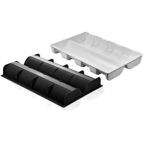 Kit grandi tronchi Silikomart: set 2 stampi silicone 2 grandi tronchi 58x15,2xh7,6 cm con supporto in plastica Kit grandi tronchi Silikomart: set 2 stampi silicone 2 grandi tronchi 58x15,2xh7,6 cm con supporto in plastica