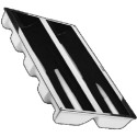 Kit grandi tronchi Silikomart: set 2 stampi silicone 2 grandi tronchi 58x15,2xh7,6 cm con supporto in plastica