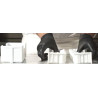 Kit Woody 1100 o Catasta di legna 24x10 cm h 8 cm in silicone bianco con supporto in plastica da Silikomart Kit Woody 1100 o Catasta di legna 24x10 cm h 8 cm in silicone bianco con supporto in plastica da Silikomart