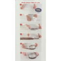 Fuoco Silikomart: stampo in silicone per fascia h 4,5 cm da ø60 a ø26 cm