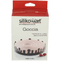 Goccia Silikomart: stampo in silicone per fascia h 4,5 cm da ø60 a ø26 cm