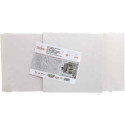 Scatola quadrata per dolci con coperchio di base 26,5x26,5 cm ed h15 cm, in cartoncino bianco da Decora