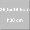 36,5x36,5xh30 cm Scatola quadrata per dolci con coperchio in cartoncino bianco Decora