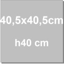 40,5x40,5xh40 cm Scatola quadrata per dolci con coperchio in cartoncino bianco Decora