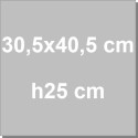 Scatola rettangolare per dolci con coperchio da 30,5x40,5xh25 cm in cartoncino bianco Decora