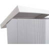 Da 36 a 41 cm scatola rigida quadrata porta torte con coperchio in canneté bianco per torte da Decora Da 36 a 41 cm scatola rigida quadrata porta torte con coperchio in canneté bianco per torte da Decora