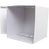 Scatola rigida quadrata per torte alte 36x36xh25 cm con coperchio in cartoncino bianco rigido e rigato da Decora Scatola rigida quadrata per torte alte 36x36xh25 cm con coperchio in cartoncino bianco rigido e rigato da Decora