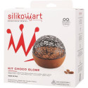Kit Choco Globe Silikomart: set globo con stampo silicone e stampo TritanTM per decoro di cioccolato di ø15xh5 cm