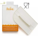 Spianatrice fondente o spalma fondente a 3 angoli 16x9,5 cm in plastica antiurto di Decora