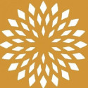 Stencil fiore di loto Silikomart stampo silicone giallo decoro fiori ⌀100 h 1 mm - set 2 pz