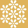 Stencil sakura Silikomart stampo silicone giallo decoro fiori ⌀100 h 1 mm - set 2 pz Stencil sakura Silikomart stampo silicone giallo decoro fiori ⌀100 h 1 mm - set 2 pz