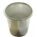 Formina babà medio in alluminio puro di diametro 6 cm ed altezza 6 cm