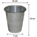 Forma babà gigante stampo in alluminio puro di diametro superiore 11 cm ed altezza 12 cm