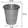 Forma babà gigante stampo in alluminio puro di diametro superiore 11 cm ed altezza 12 cm