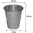 Forma babà gigante stampo in alluminio puro di diametro superiore 12 cm ed altezza 14 cm