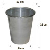 Forma babà gigante stampo in alluminio puro di diametro superiore 12 cm ed altezza 14 cm