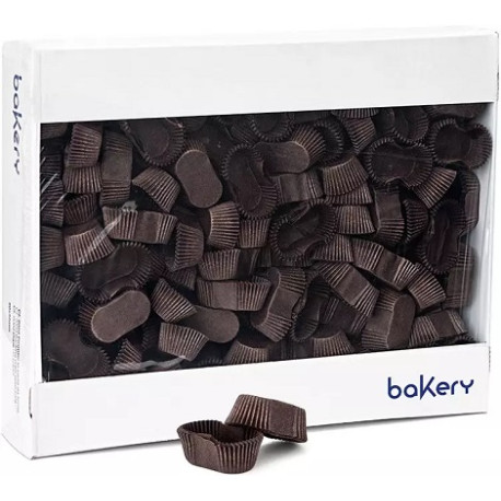 2500 Pirottini Micro babà marroni rettangolari in carta da 4,5 x 2,5 cm altezza 2 cm di Decora 2500 Pirottini Micro babà marroni rettangolari in carta da 4,5 x 2,5 cm altezza 2 cm di Decora