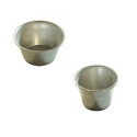 Formina mini timballo tipo mini muffin e mini creme caramel in alluminio di ø7,5xh6 cm o ø8xh4,5 cm