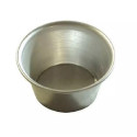 Formina per mini timballo o tipo mini muffin e creme caramel in alluminio da ø7,5xh6 cm