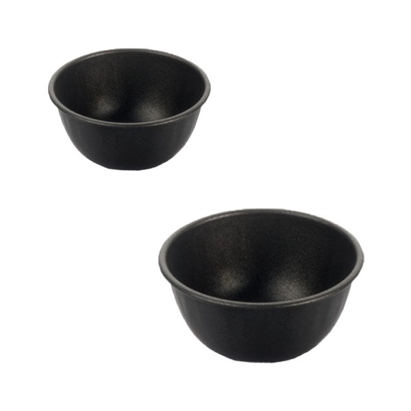 Formina parrozzo in alluminio antiaderente con bordo per monoporzioni a semisfera ø5xh2 cm o ø7xh3,5 cm da Vespa
