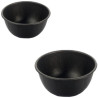 Formina parrozzo in alluminio antiaderente con bordo per monoporzioni a semisfera ø5xh2 cm o ø7xh3,5 cm da Vespa