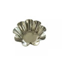 Formina riccia in tonda in latta di diametro 6,5 cm x altezza 2 cm