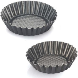 ø10 o ø12 cm Formina crostatina tonda in alluminio antiaderente con fondo rialzato da Vespa