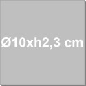 Set 6 formine per crostatina tonda in alluminio antiaderente con fondo rialzato ø10xh2,3 cm da Vespa
