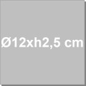 Set 6 formine per crostatina tonda in alluminio antiaderente con fondo rialzato ø12xh2,5 cm da Vespa