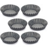 Set 6 formine in alluminio antiaderente con fondo rialzato per crostatine tonde ø12xh2,5 cm di Vespa Set 6 formine in alluminio antiaderente con fondo rialzato per crostatine tonde ø12xh2,5 cm di Vespa