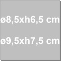 ø8,5 o ø9,5 cm Formina timballo tipo muffin e creme caramel in alluminio