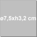Formina creme caramel o muffin in alluminio ø7,5xh3,2 cm