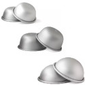 Decora Stampi Mezza Sfera in Alluminio Anodizzato (Ø5/10cm) – Per Monoporzioni (3/10 Pz)