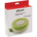 Kit Game 1200 Silikomart: set 2 stampi in silicone bianco per torta tonda ad incastro verticale di ø18xh2 cm