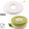 Kit Game 1200 Silikomart: set 2 stampi in silicone bianco per torta tonda ad incastro verticale di ø18xh2 cm