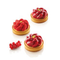 Kit Fleur Silikomart: 6 anelli ed 1 stampo silicone per crostatine a fiore o Kit Tarte Ring Fleur da 8 cm