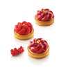 Kit Fleur Silikomart: 6 anelli ed 1 stampo silicone per crostatine a fiore o Kit Tarte Ring Fleur da 8 cm