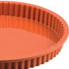 Flan Pan 26 Silikomart: stampo crostata tonda  ø26xh3 cm in silicone con anello di sicurezza