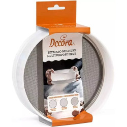 Setaccio multifunzione da Decora, con bordo in plastica ø20xh7 cm e 3 reti in acciaio intercambiabili fine, media e grande