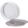 Setaccio multifunzione da Decora, con bordo in plastica ø20xh7 cm e 3 reti in acciaio intercambiabili fine, media e grande Setaccio multifunzione da Decora, con bordo in plastica ø20xh7 cm e 3 reti in acciaio intercambiabili fine, media e grande