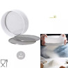 Setaccio multifunzione da Decora, con bordo in plastica ø20xh7 cm e 3 reti in acciaio intercambiabili fine, media e grande Setaccio multifunzione da Decora, con bordo in plastica ø20xh7 cm e 3 reti in acciaio intercambiabili fine, media e grande