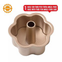Angel food fiore lo stampo chiffon cake fiore in metallo antiaderente rose gold line Decora