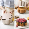 Angel food fiore lo stampo chiffon cake fiore in metallo antiaderente rose gold line Decora Angel food fiore lo stampo chiffon cake fiore in metallo antiaderente rose gold line Decora