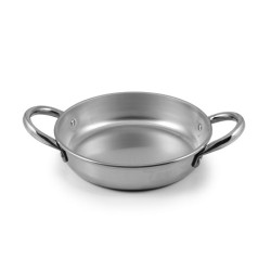 Tegame da portata in alluminio con due manici misure ø14, ø16, ø18 o ø20 cm