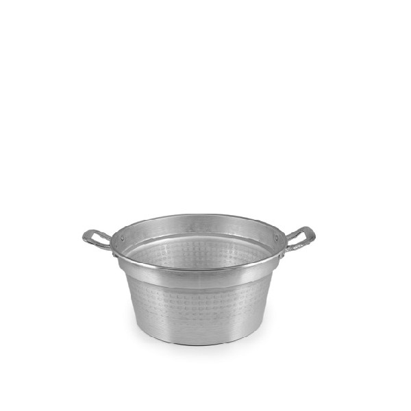 Caldaia da portata in alluminio h10 cm con due manici di ø16 o ø18 cm