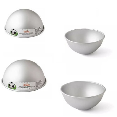 Stampo mezza sfera in alluminio anodizzato Decora di ø20 o ø22 cm