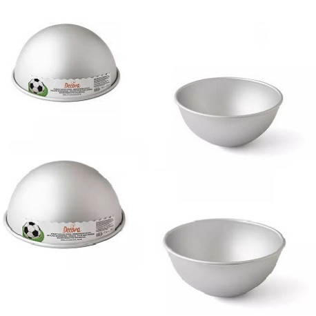 Stampo mezza sfera in alluminio anodizzato Decora di ø20 o ø22 cm